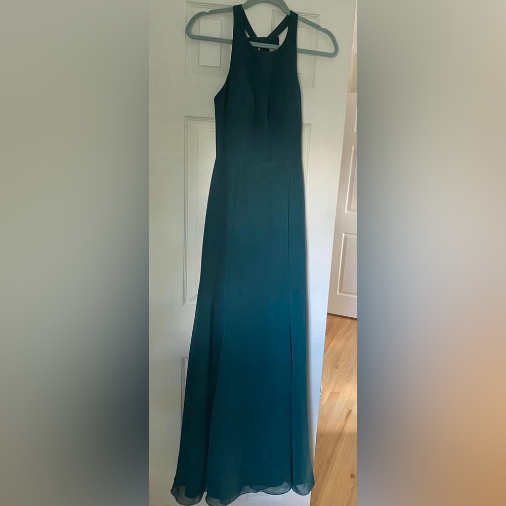 Azazie Bridesmaid Dress Pine Size 4